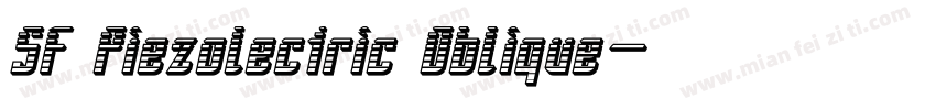 SF Piezolectric Oblique字体转换
